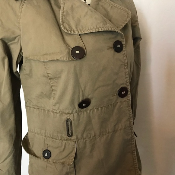 Zara Basic Army Green Utility Jacket Medium - Picture 2 of 6
